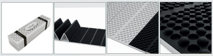 Mata kempingowa Nils Camp NC17103 składana z podbiciem aluminiowym XPE 195 cm Pomarańczowy (5908261683367) - obraz 2