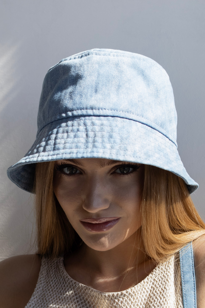 Панама джинсовая D.Hats голубая - изображение 5
