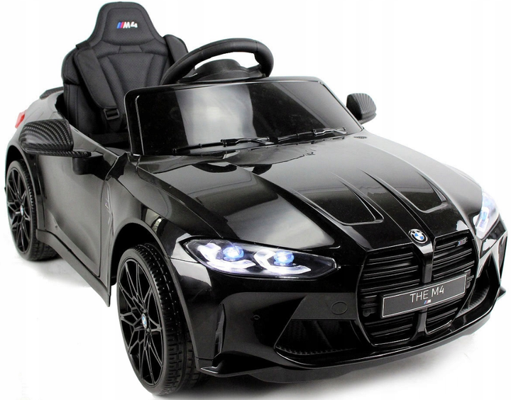 Дитячий електромобіль BMW M4 12V PlayHouse чорний - зображення 4