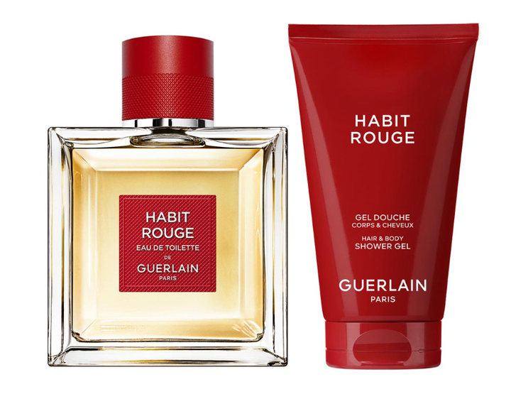 Набір для чоловіків Guerlain Habit Rouge Туалетна вода 100 мл + Гель для душу 75 мл (3346471000055) - зображення 2
