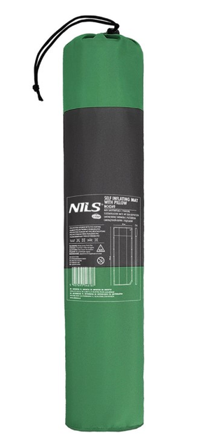 Mata samopompująca Nils Camp NC4349 z poduszką 193 cm Ciemnozielona (5907695544534) - obraz 11