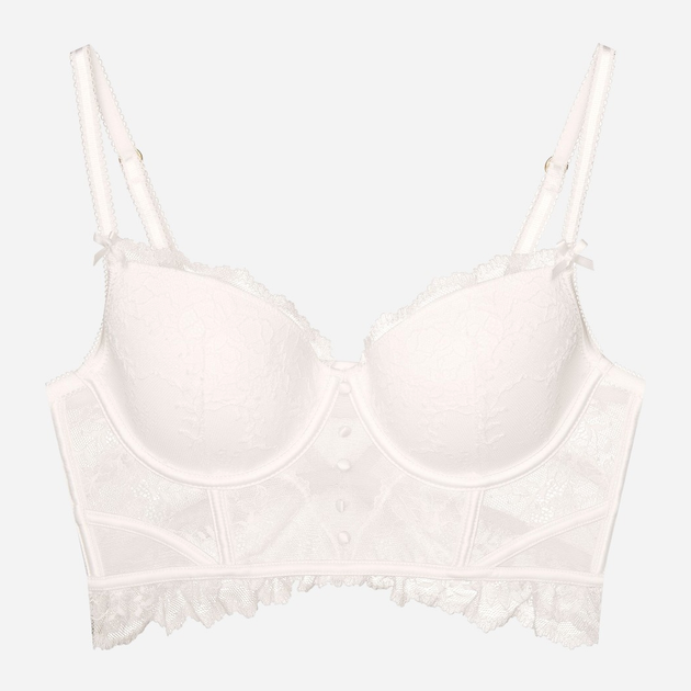 Biustonosz damski Push Up z fiszbinami Esotiq Bogata 42890-00X 65D Biały (5903972557549) - obraz 6