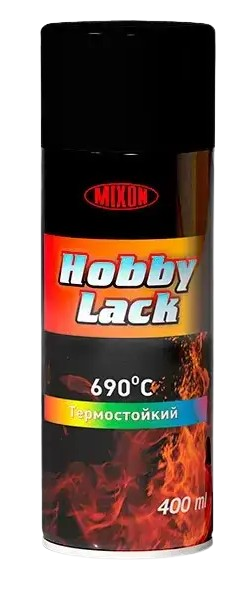 Спрей-краска высокотемпературная акриловая Hobby Lack черный 920 400 мл - Фото 1 Спрей-краска высокотемпературная акриловая Hobby Lack черный 920 400 мл - изображение 1