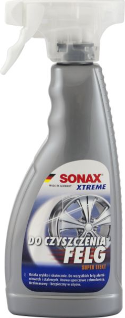 Безкислотний очищувач легкосплавних і сталевих дисків Sonax Xtreme Wheel Cleaner 500 мл 230200 (4064700230200) - зображення 1