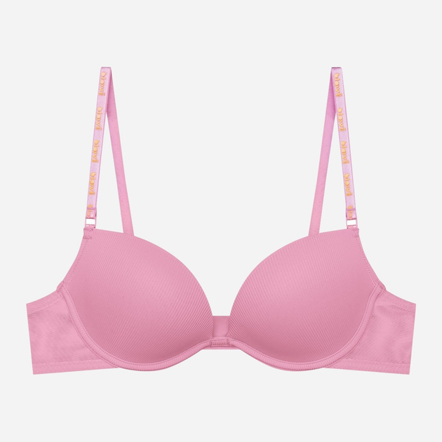Biustonosz damski Push Up z fiszbinami Bloovii Saoui 43119-30X 70D Różowy (5903972578711) - obraz 6