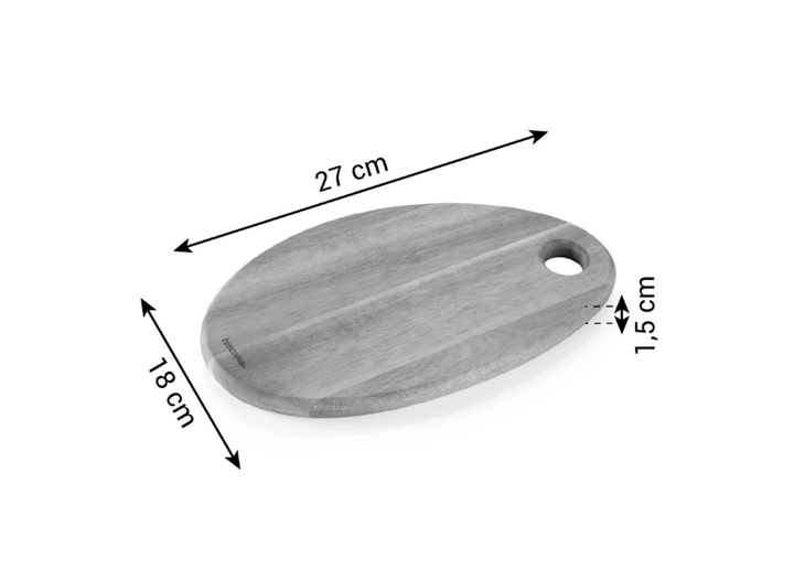 Сервірувальна та обробна дошка Tescoma Feelwood овальна 27 x 18 см (379880КМ) - зображення 6