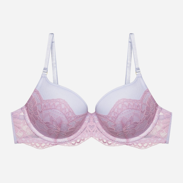 Biustonosz damski Push Up z fiszbinami Bloovii Samara 43224-05X 70B Błękitny z różowym (5903972577929) - obraz 6