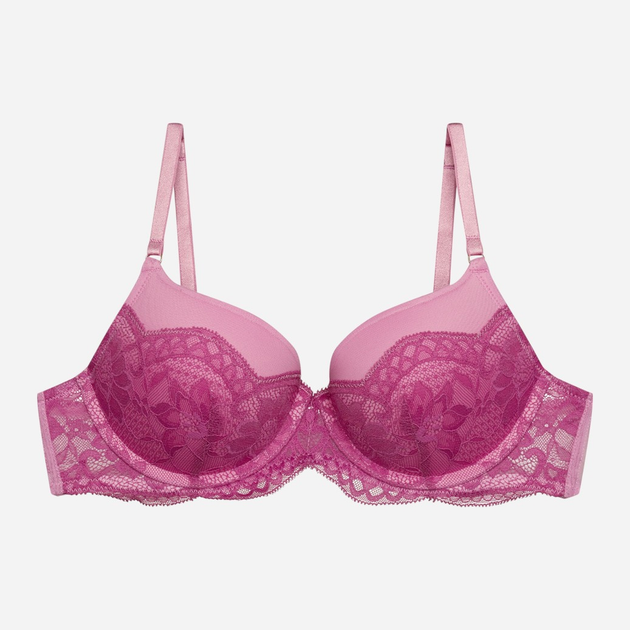 Biustonosz damski Push Up z fiszbinami Bloovii Samara 43224-30X 65D Różowy z purpurowym (5903972578155) - obraz 6