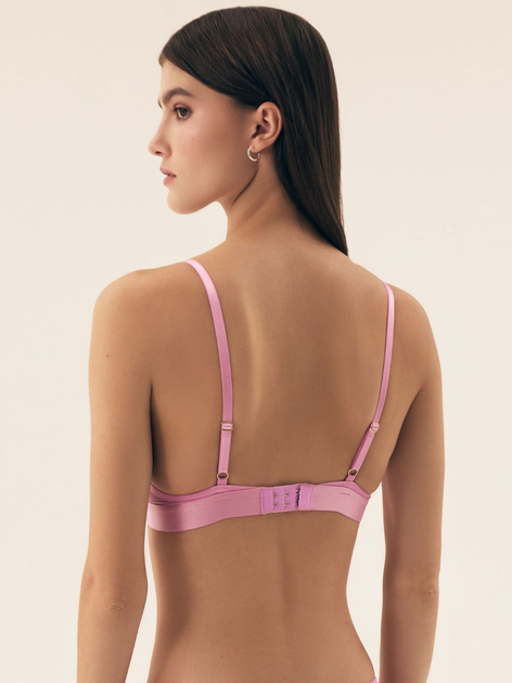 Biustonosz damski bez Push Up braletka Bloovii Samara 43225-30X L Różowy (5903972578216) - obraz 2