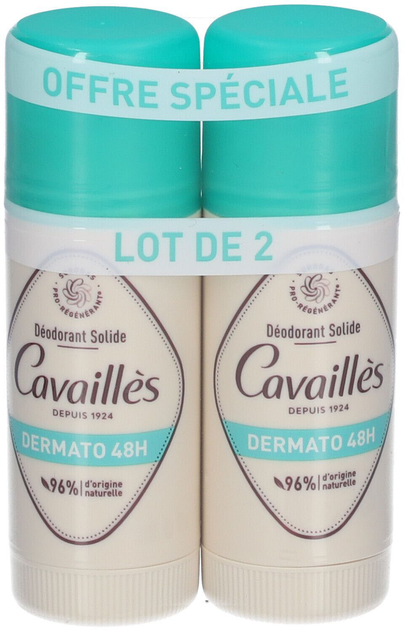 Zestaw dezodorantów Roge Cavailles Dermato 48H 2x40 ml (3596490007010) - obraz 1