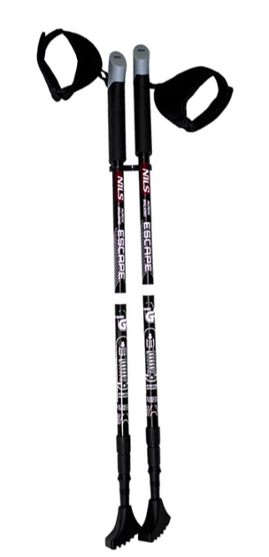 Kije do nordic walking Nils NW608 Czarne (5907695502824) - obraz 2