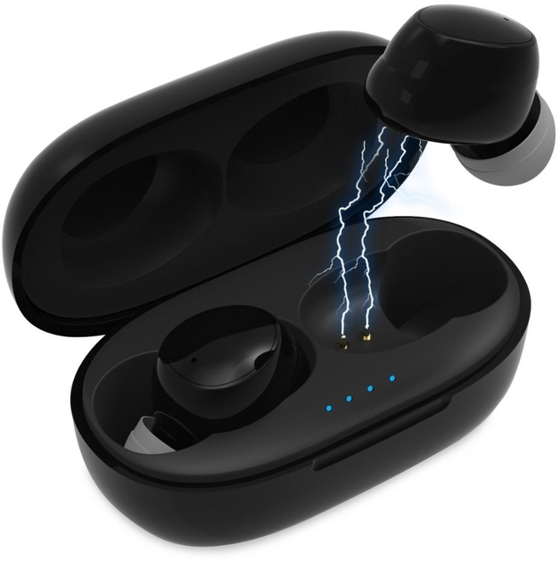 Слуховий апарат AIMED Hearing Aid Pro Series W10 з підключенням Bluetooth та портативним кейсом для зарядки Чорний - зображення 2