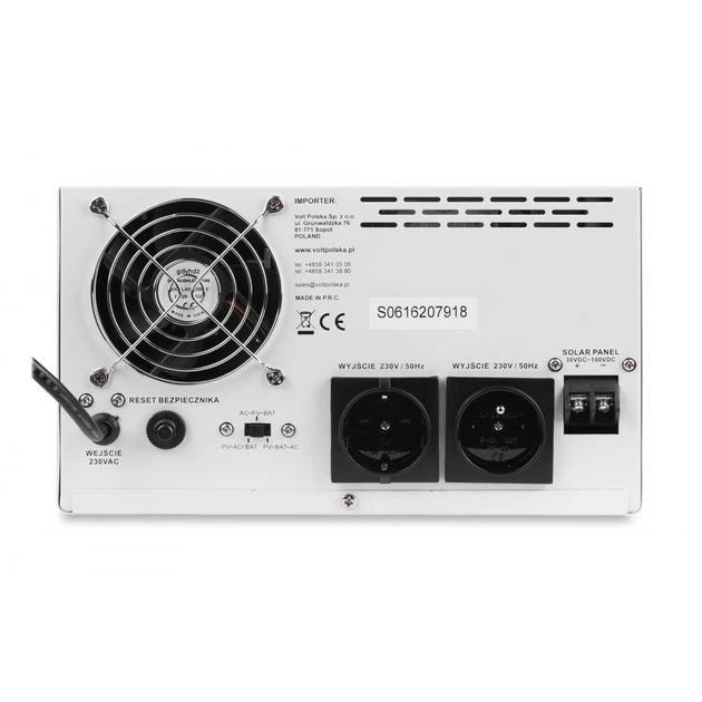 Джерело живлення VP SINUS PRO 2000 S 24/230V (1400/2000W) + 40A MPPT - Фото 10 Джерело живлення VP SINUS PRO 2000 S 24/230V (1400/2000W) + 40A MPPT - зображення 10