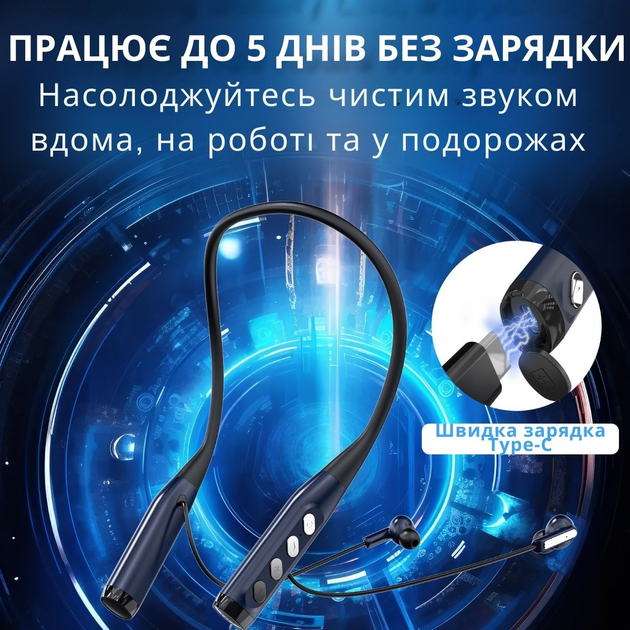 Слуховой аппарат AIMED Hearing Aid Pro Series N08 с подключением Bluetooth и креплением на шею Черный - изображение 15