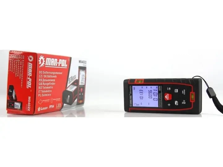 Лазерная рулетка дальномер Mar-Pol M04022, 40м - изображение 6