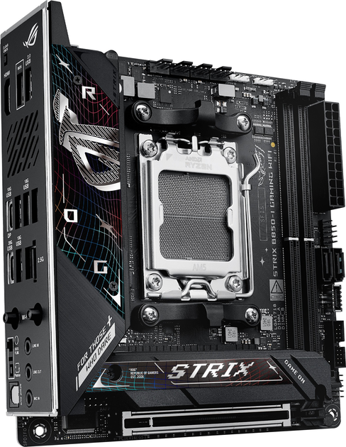 Материнська плата Asus ROG STRIX B850-I GAMING WIFI (sAM5, AMD B850, PCI-Ex16) - зображення 2