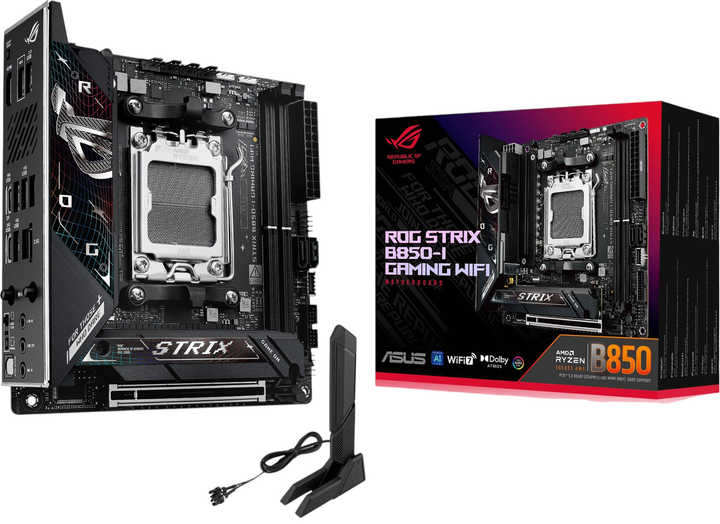 Материнська плата Asus ROG STRIX B850-I GAMING WIFI (sAM5, AMD B850, PCI-Ex16) - зображення 10