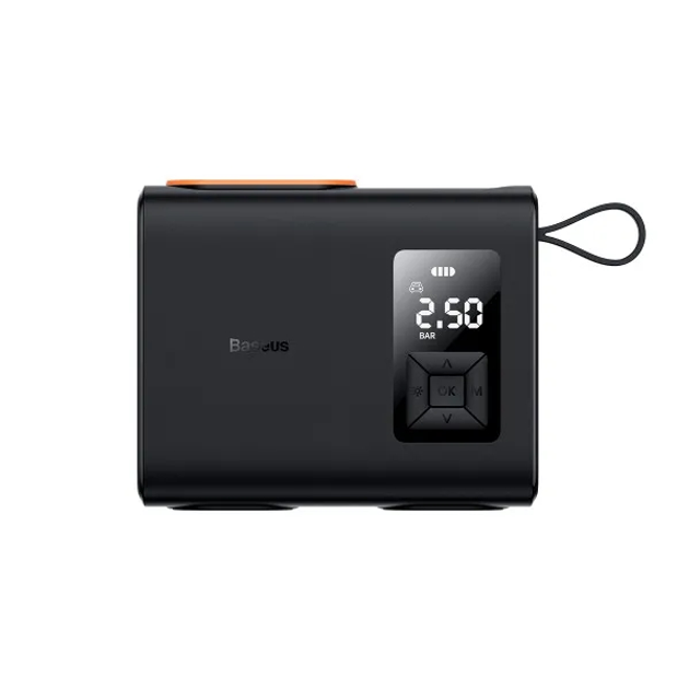 Автокомпресор Baseus Mega EnergyPump Series Dual Cylinder Wireless Inflator, 250W, 6000 mAh Black CRNL060001 - изображение 6