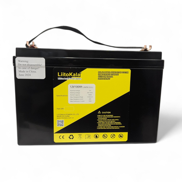 Аккумулятор Liitokala LiFePO4 12.8 В 100Ah с LCD дисплеем - изображение 2
