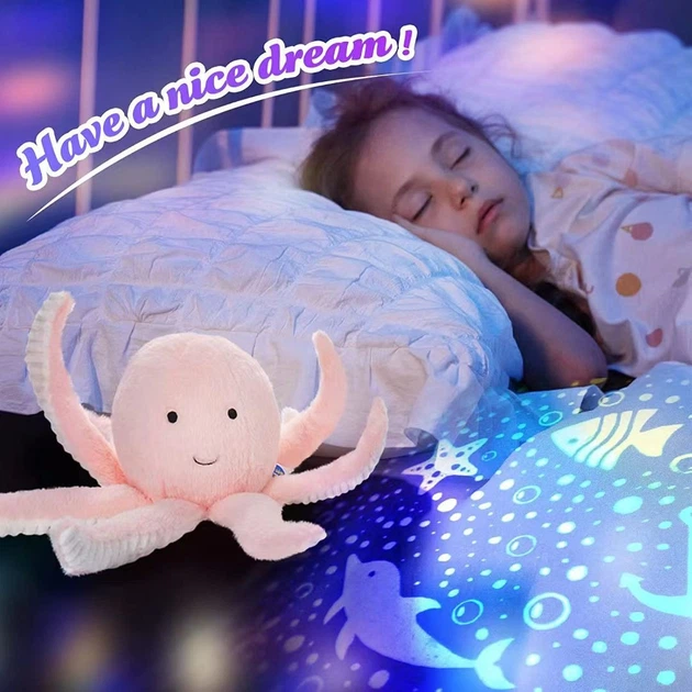 Ночник Осьминог проектор звездного неба dream мягкая игрушка с музыкой Led подсветка 7 цветов - изображение 5
