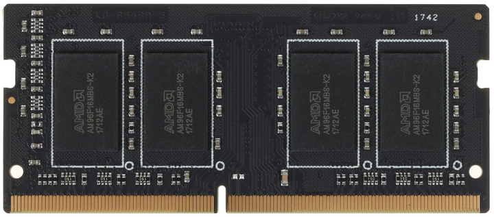 Оперативна пам'ять AMD SODIMM DDR4-2133 4096MB PC4-17000 Radeon R7 (R744G2133S1S-UO) - зображення 1