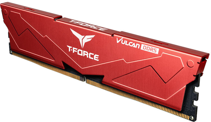 Pamięć RAM Team Group DDR5-6400 32768MB PC5-51200 (Kit of 2x16384) Vulcan Red (FLRD532G6400HC40BDC01) - obraz 2