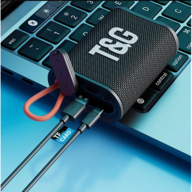 Портативная колонка TG-396 black Bluetooth - Фото 2 Портативная колонка TG-396 black Bluetooth - изображение 2