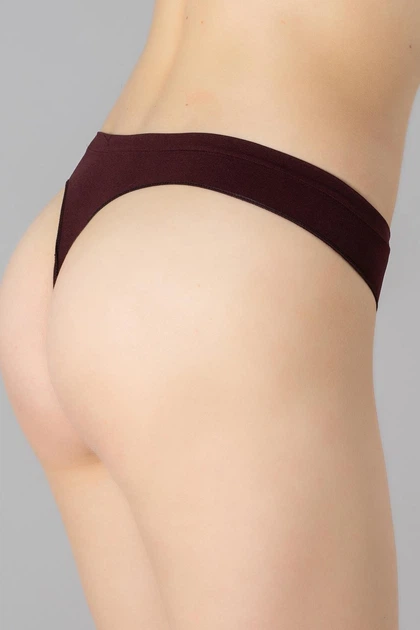 Трусики-стрінг безшовні Giulia String Briefs MARSALA L/XL Бордові - зображення 2