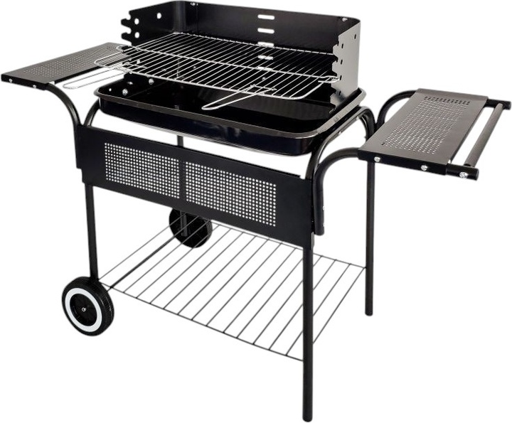 Grill ogrodowy ModernHome by Multistore metalowe półki i regulacja rusztu (5903089067153) - obraz 2