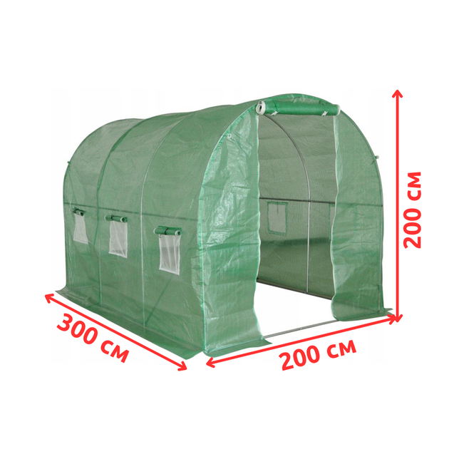 Пленка для теплицы армированная UV 3х2х2 м 6 м2 Зеленый (P0050-7) - изображение 10