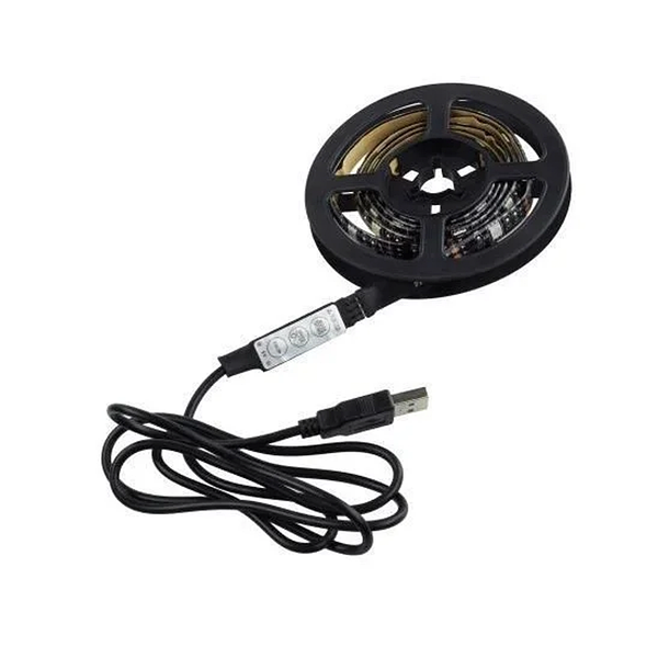 Світлодіодна стрічка RGB 5050 2м Led SMD у силіконі для підсвічування вологозахищена 7572 - зображення 4