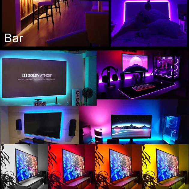 Світлодіодна стрічка RGB 5050 2м Led SMD у силіконі для підсвічування вологозахищена 7572 - зображення 10