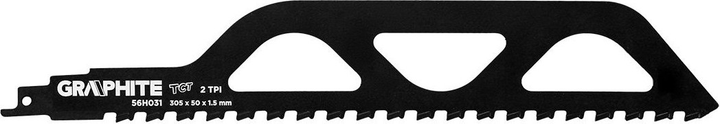 Brzeszczot do piły szablastej Graphite HM 305 x 50 x 1.5 mm 56H031 (5902062506528) - obraz 1