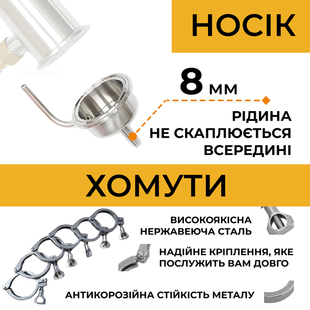 Дистилятор апарат Brew 2 дюйми 50 л - зображення 8