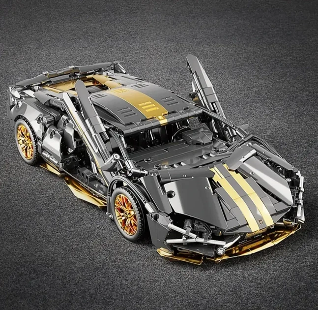 Конструктор Technic Lamborghini (1280 деталей, сумісний із LEGO) - Фото 4 Конструктор Technic Lamborghini (1280 деталей, сумісний із LEGO) - зображення 4