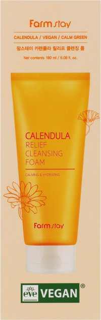 Pianka do mycia twarzy FarmStay Calendula Relief 180 ml (8809783327920) - obraz 2