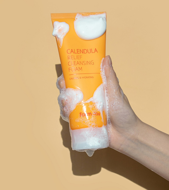 Пінка для вмивання FarmStay Calendula Relief 180 мл (8809783327920) - зображення 6