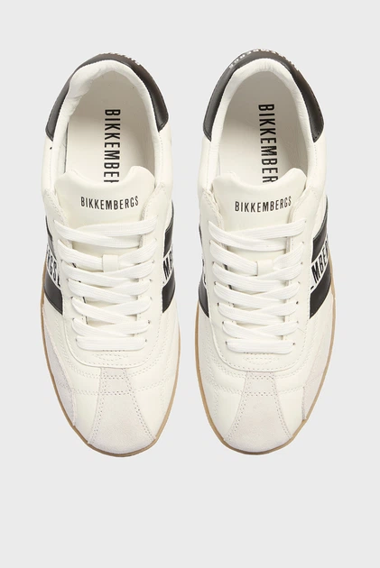 Чоловічі білі шкіряні снікерси Recoba M Bikkembergs 41 27105/CP - изображение 4