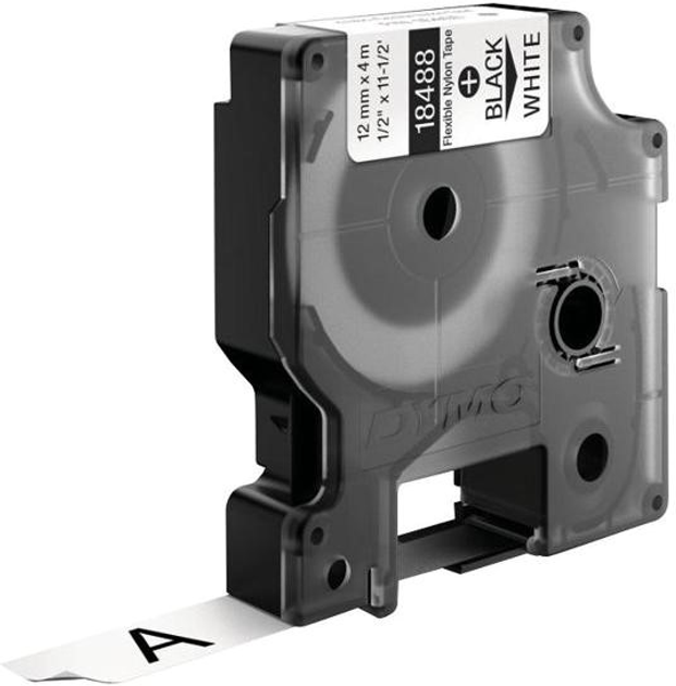 Етикет-стрічка Dymo Industrial IND 12 mm x 3.5 m White 18488 (71701187581) - зображення 1