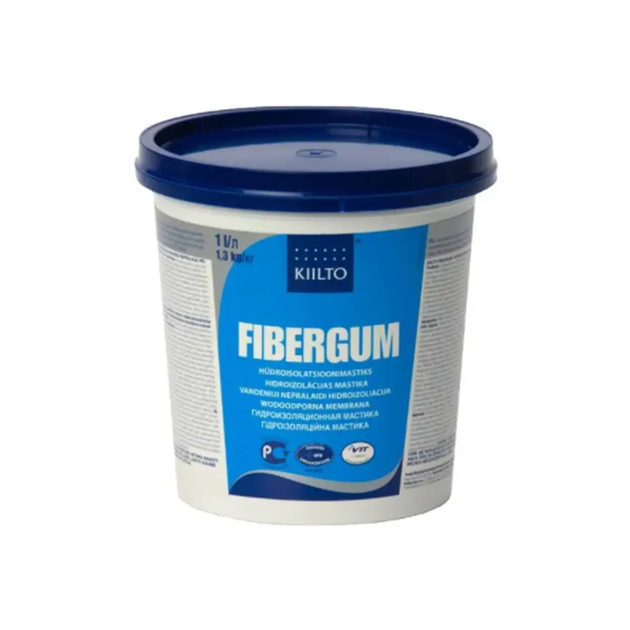 Мастика акрилова гідроізоляційна Kiilto Fibergum 1л - Фото 1 Мастика акрилова гідроізоляційна Kiilto Fibergum 1л - зображення 1