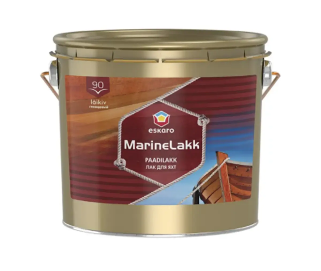 Лак алкид-уретановый ESKARO MARINE LAKK 90 яхтовый 2.4л - изображение 2