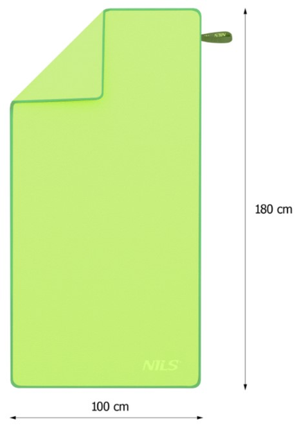 Ręcznik NILS CAMP NCR12 z mikrofibry 180 x 100 cm Zielony (5907695527438) - obraz 5