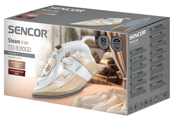 Праска з подачею пари Sencor SSI 8310GD - Фото 3 Праска з подачею пари Sencor SSI 8310GD - изображение 3