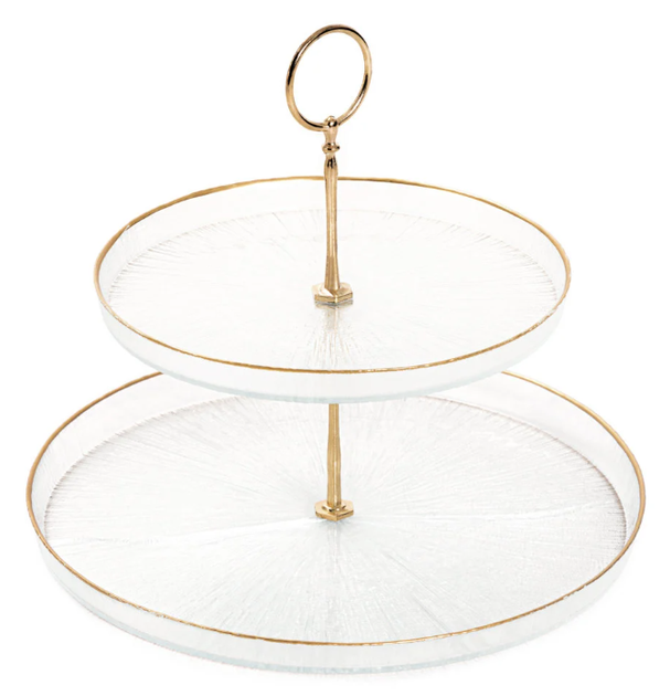 Patera HOMLA Monze dwupoziomowa transparentna 28 x 25 cm (5904183862095) - obraz 1