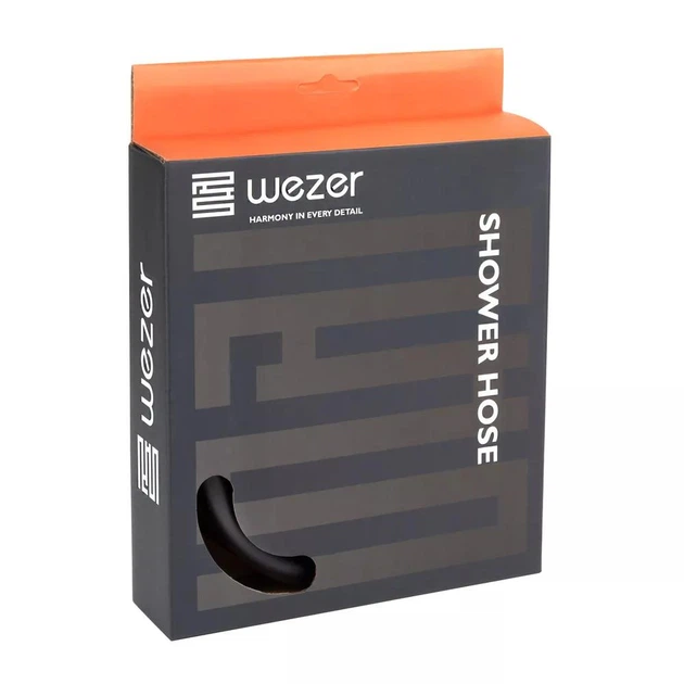 Душевой шланг 150 см черный Wezer WKR-015-150B - Фото 2 Душевой шланг 150 см черный Wezer WKR-015-150B - изображение 2