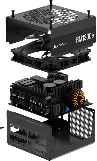 Блок живлення Corsair RM1200e Gold 1200W (CP-9020258-EU) - зображення 8