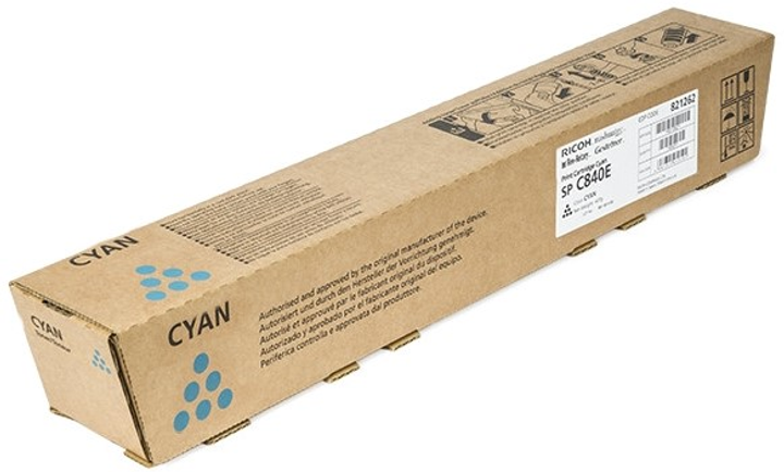 Toner Ricoh C840E Cyan 821262 (4961311912191) - obraz 1