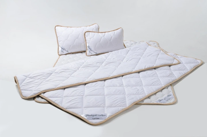 Комплект Goodnight.Store (Max): Ковдра 180х200 + Наматрасник 160х200 + Подушка 40х60 2шт. Двохспальний колір Білий - Фото 1 Комплект Goodnight.Store (Max): Ковдра 180х200 + Наматрасник 160х200 + Подушка 40х60 2шт. Двохспальний колір Білий - изображение 1