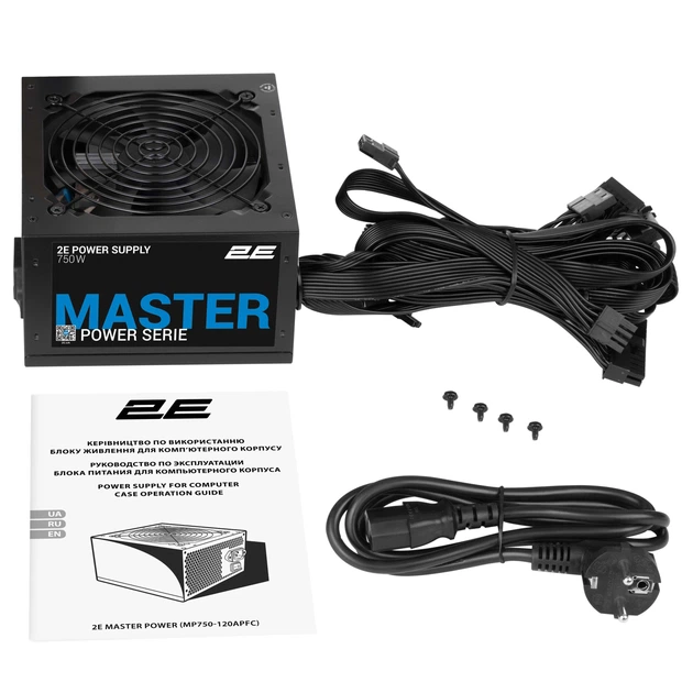 ATX-блок питания 2E Master Power 750 Вт, вентилятор 120 мм (2E-MP750-120APFC) - Фото 8 ATX-блок питания 2E Master Power 750 Вт, вентилятор 120 мм (2E-MP750-120APFC) - изображение 8