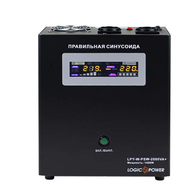 ДБЖ LogicPower LPY-W-PSW-2000VA+ (4146) - Лінійно-інтерактивний на 1400 Вт, чиста синусоїда. - зображення 5